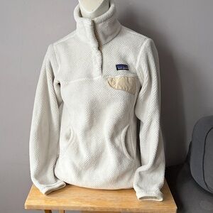 Patagonia Re-Tool Snap T Pile Fleece Pullover Cream
